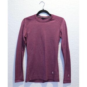 Smartwool Classic Thermal Merino Base Layer Crew 250 Women’s M Berry Outdoor